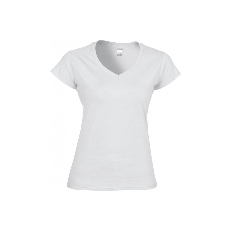 TEE-SHIRT FEMME COL V GILDAN : SOFTSTYLE V-NECK