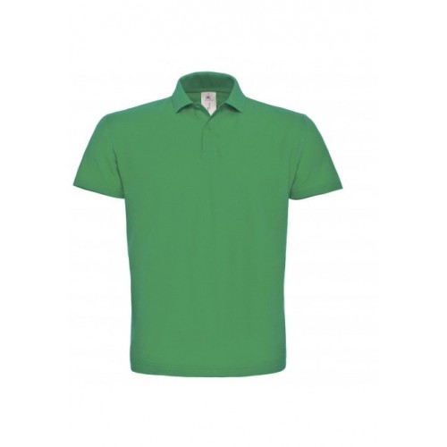 POLO BASIC HOMME B&C VERT PRAIRIE