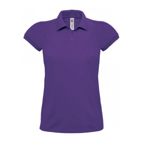 POLO HEAVYMILL FEMME B&C VIOLET