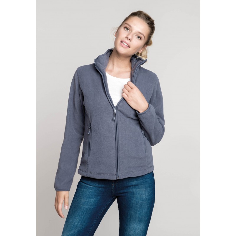 VESTE MICROPOLAIRE ZIPPES FEMME  KARIBAN : MAUREEN