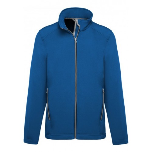 SOFTSHELL 2 COUCHES HOMME KARIBAN  BLEU ROI