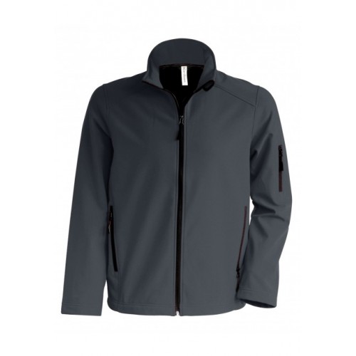 VESTE SOFTSHELL 3 COUCHES HOMME KARIBAN  TITANIUM