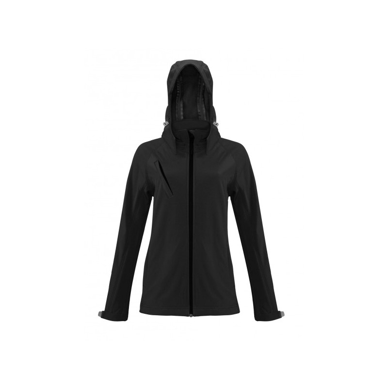 VESTE A CAPUCHE SOFTSHELL 3 COUCHES FEMME KARIBAN