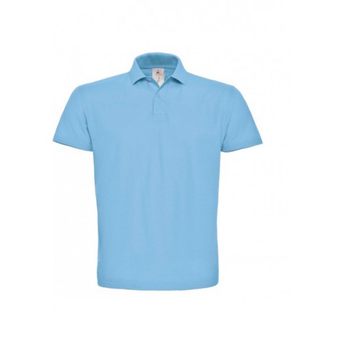POLO BASIC HOMME B&C BLEU CIEL
