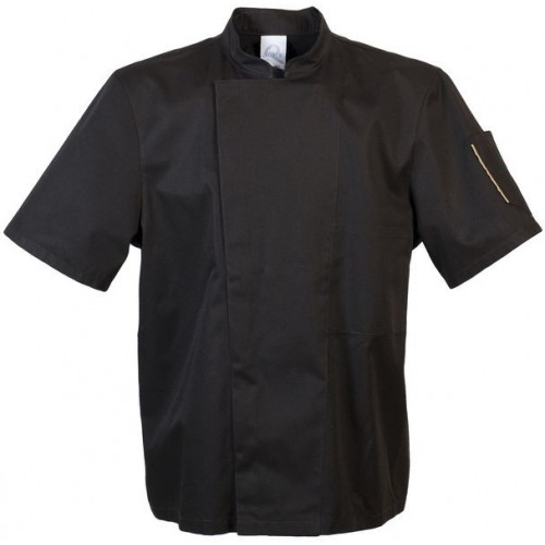 VESTE DE CUISINE MIXTE NOIRE ROBUR NERO