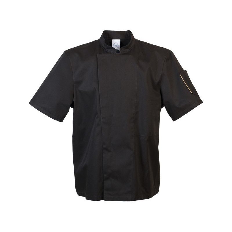 VESTE DE CUISINE MIXTE NOIRE ROBUR NERO 