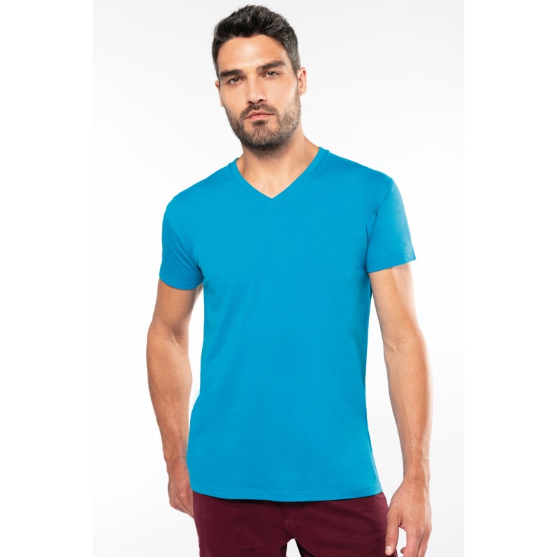 TEE-SHIRT BIO150 COL V  HOMME KARIBAN 