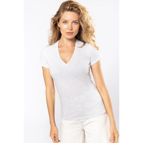 TEE-SHIRT BIO150 COL V FEMME KARIBAN 