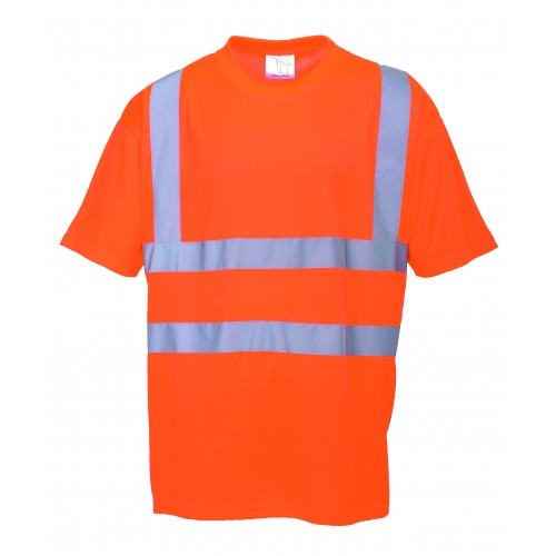 T.SHIRT ORANGE FLUO HAUTE VISIBILITE PORTWEST : RT23