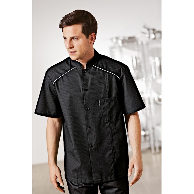 VESTE DE CUISINE HOMME MANCHES COURTES  BRAGARD : KANSAS