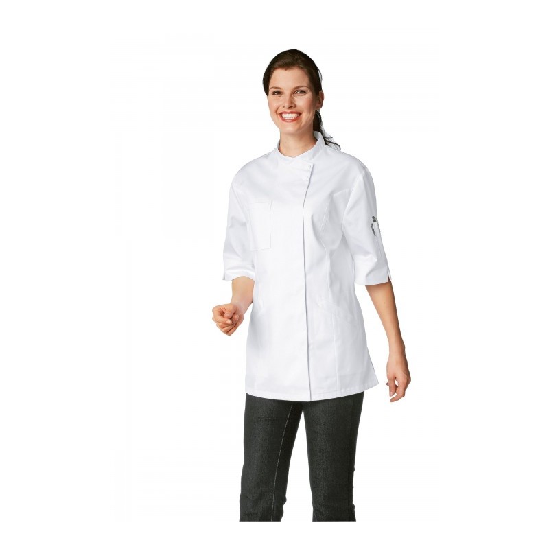 VESTE DE CUISINE FEMME MANCHES COURTES BRAGARD : VERANA